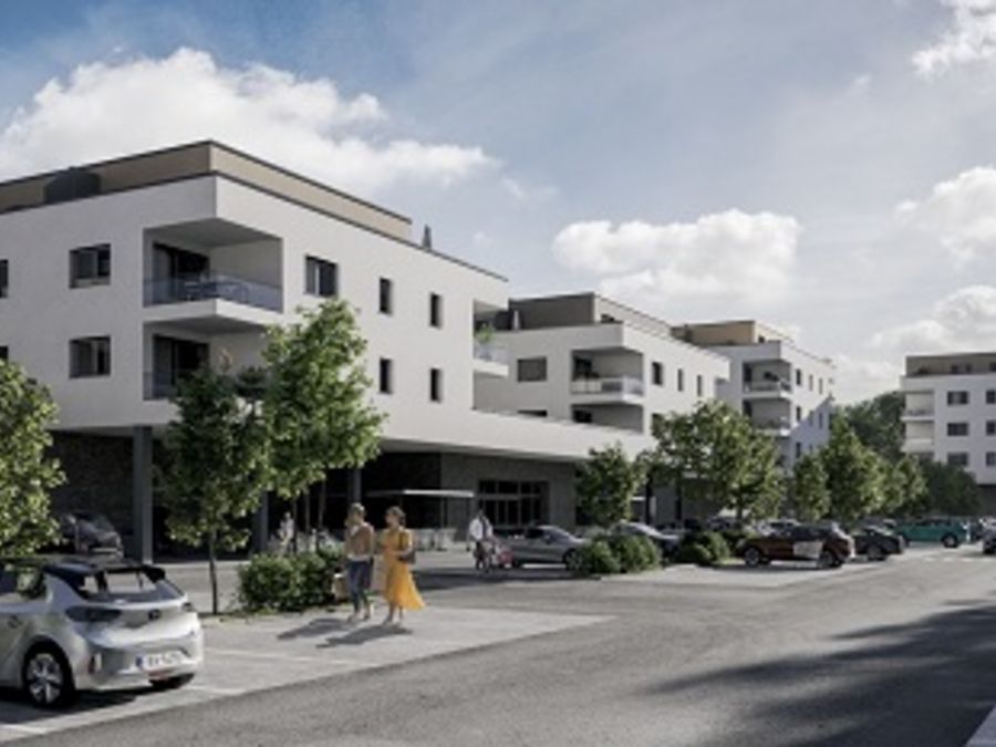 WOHNANLAGE MIT NAHVERSORGUNGSZENTRUM WOHNANLAGE MIT NAHVERSORGUNGSZENTRUM