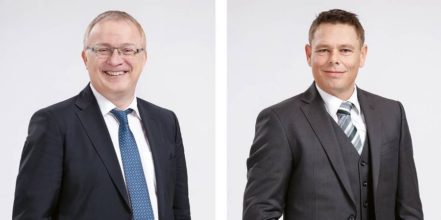 Dr. Walter Erber, Geschäftsführer, und Michael Graber, Prokurist und Head of Finance & IT der LOBA Feinchemie GmbH Dr. Walter Erber, Geschäftsführer, und Michael Graber, Prokurist und Head of Finance & IT der LOBA Feinchemie GmbH