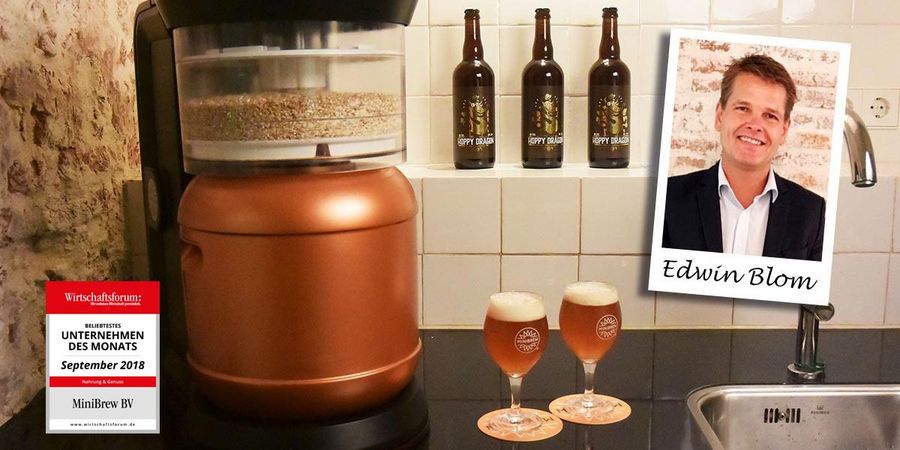 Edwin Blom, CEO des niederländischen Unternehmens MiniBrew BV Edwin Blom, CEO des niederländischen Unternehmens MiniBrew BV