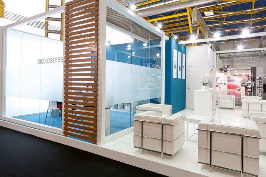 Biokosmes Messestand