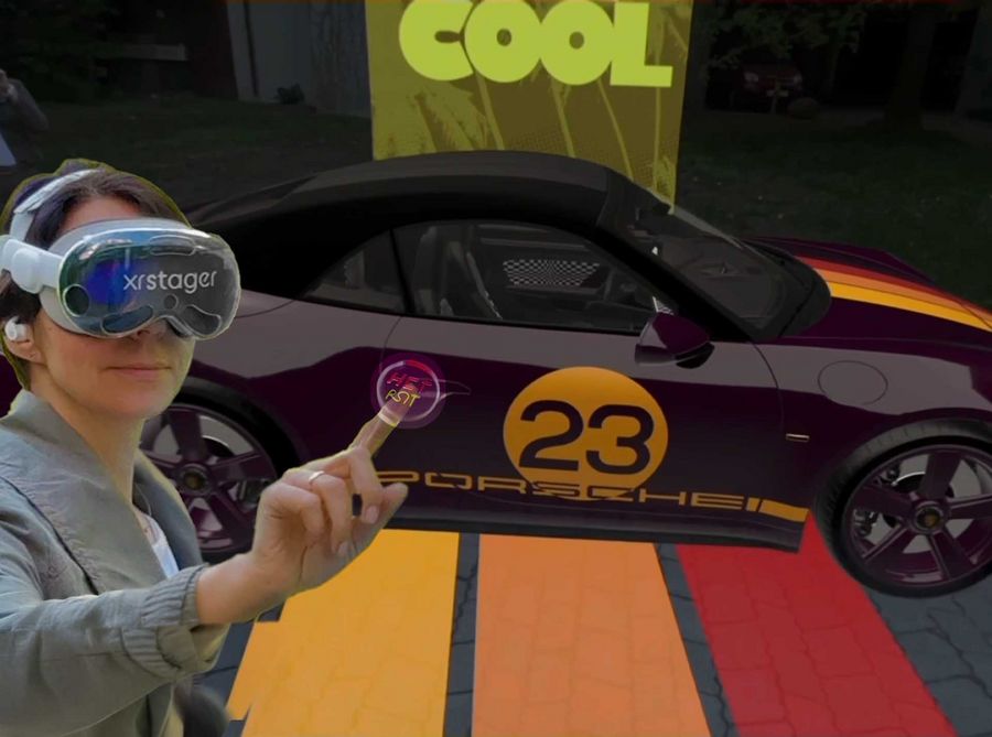 Der Porsche 911 als Mixed-Reality-Erlebnis auf der Apple Vision Pro Der Porsche 911 als Mixed-Reality-Erlebnis auf der Apple Vision Pro