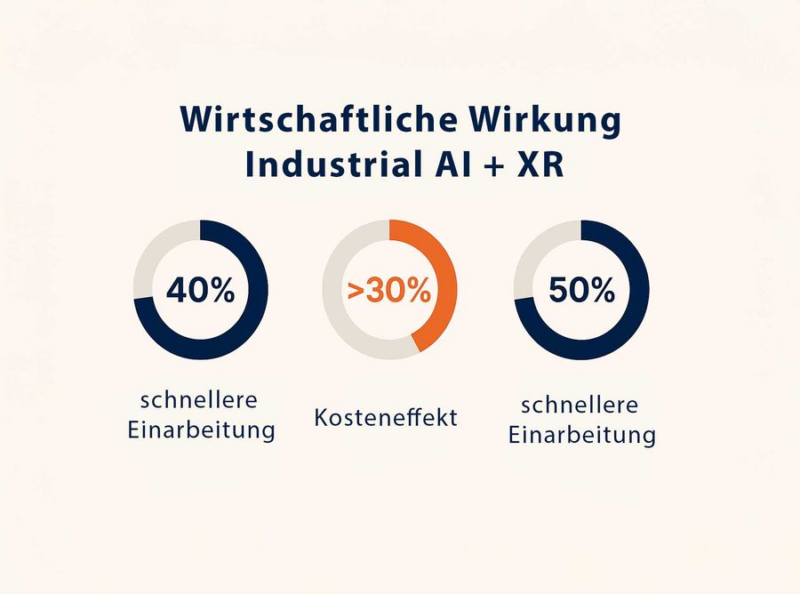 Der wirtschaftliche Einfluss von KI und XR in der Industrie Der wirtschaftliche Einfluss von KI und XR in der Industrie