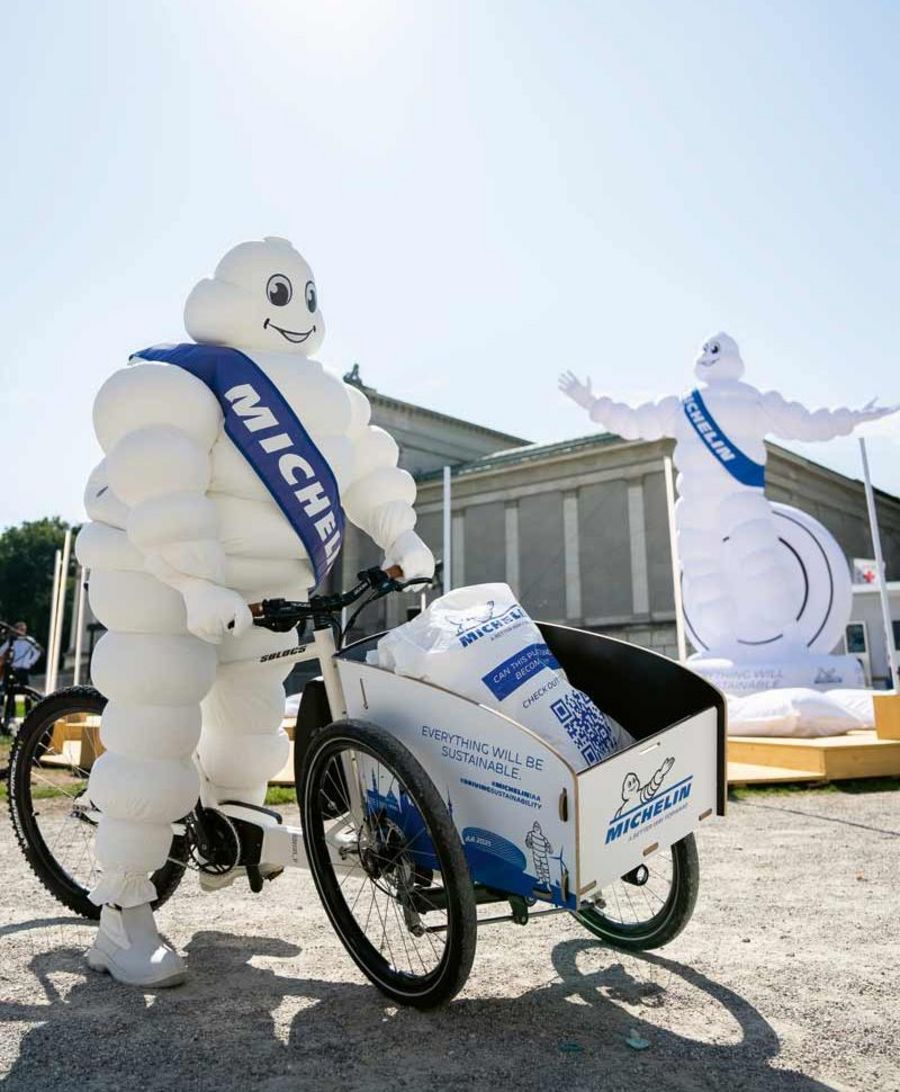 Michelin Reifenwerke- Michelin-Männchen bei der IAA 2021 Michelin Reifenwerke- Michelin-Männchen bei der IAA 2021