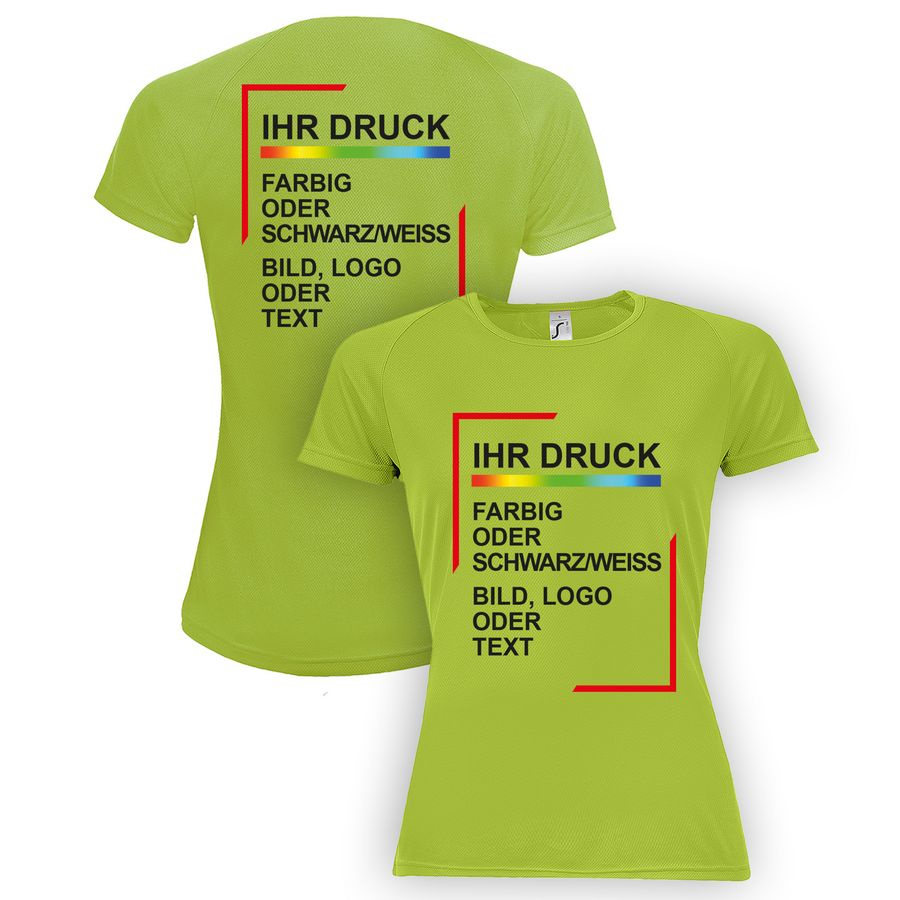 Personalisiertes Damen Funktionsshirt - Laufshirt - Sportshirt - personalisiertes Shirt - bedruckbares Damenshirt Personalisiertes Damen Funktionsshirt - Laufshirt - Sportshirt - personalisiertes Shirt - bedruckbares Damenshirt