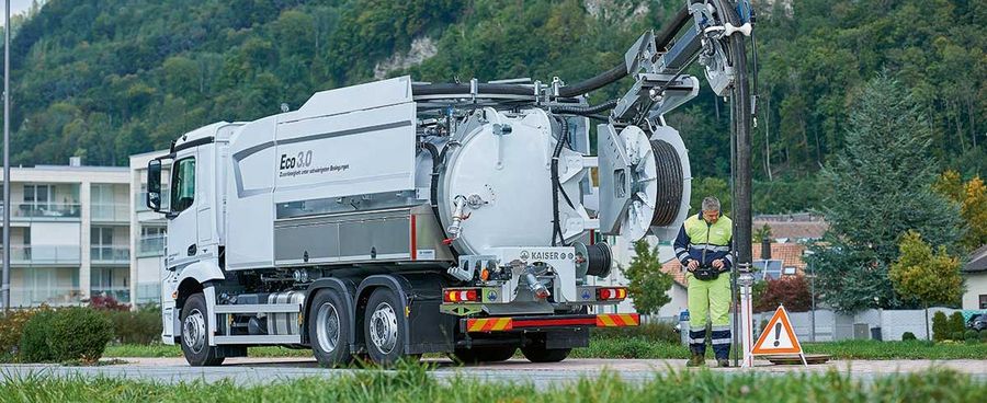 Saubere Sache: das neueste Modell Eco 3.0 spült Kanäle mit bis zu 400 l/min