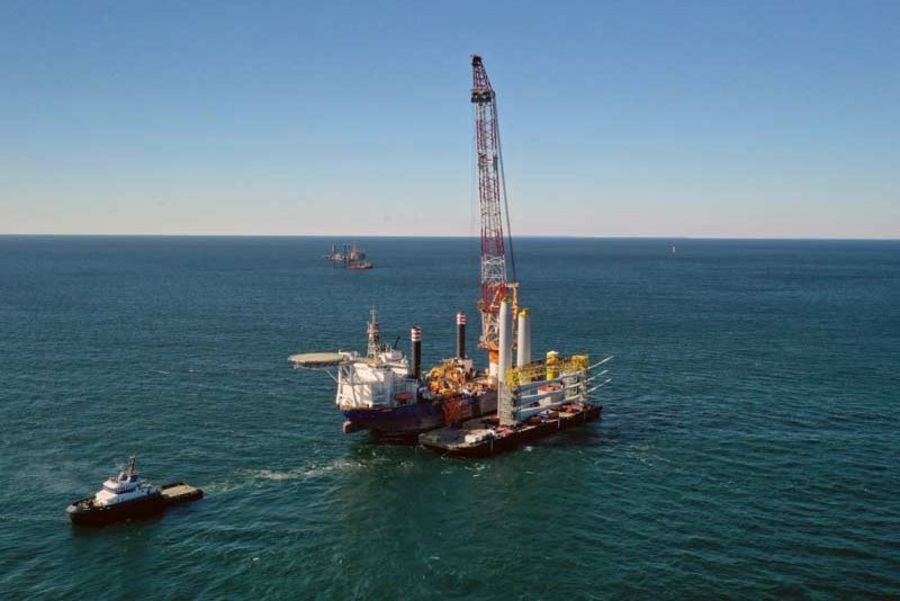 Van Oord Wasserbau Offshore-Windpark-Errichtung Van Oord Wasserbau Offshore-Windpark-Errichtung