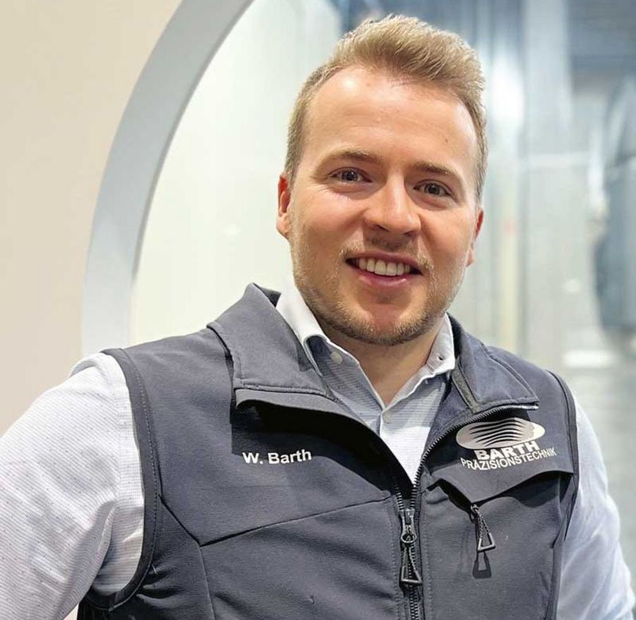 Wolfram Barth, Geschäftsführer der BARTH Präzisionstechnik GmbH Wolfram Barth, Geschäftsführer der BARTH Präzisionstechnik GmbH