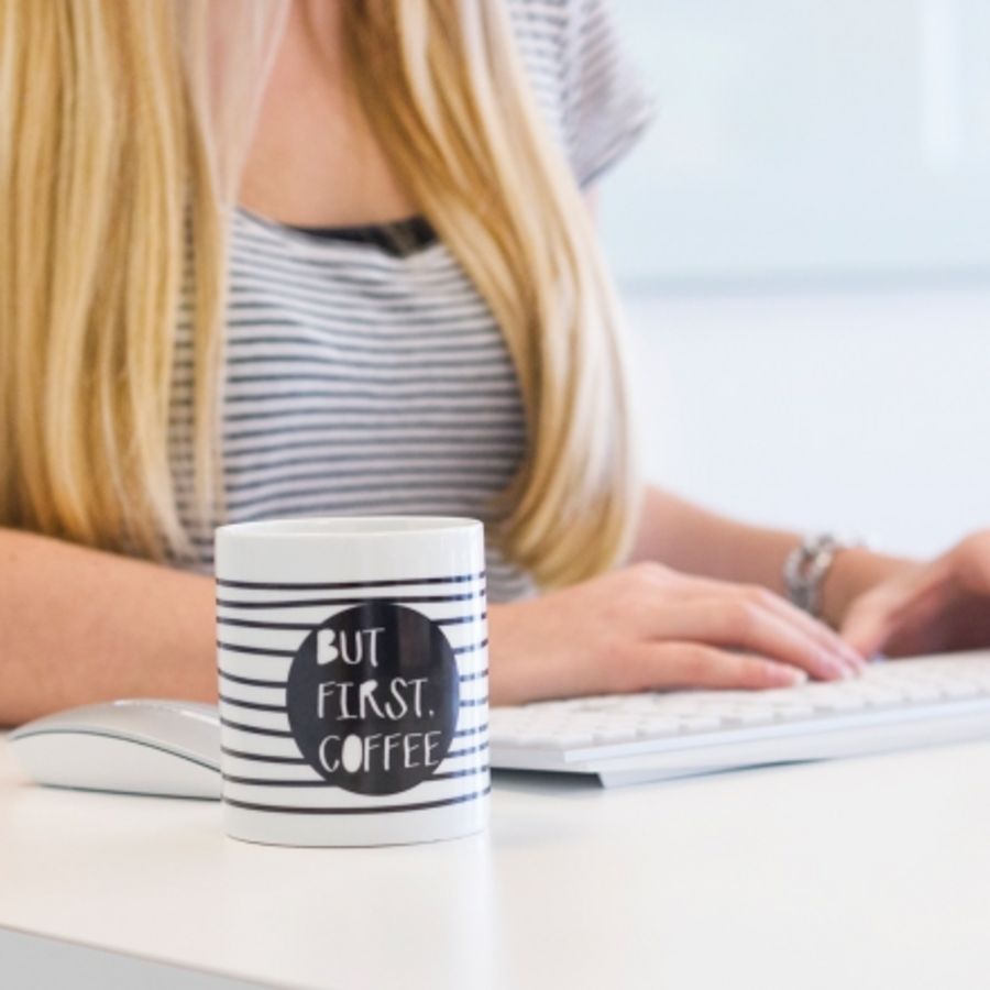 Geschenk.de But first coffee Tasse Geschenk.de But first coffee Tasse