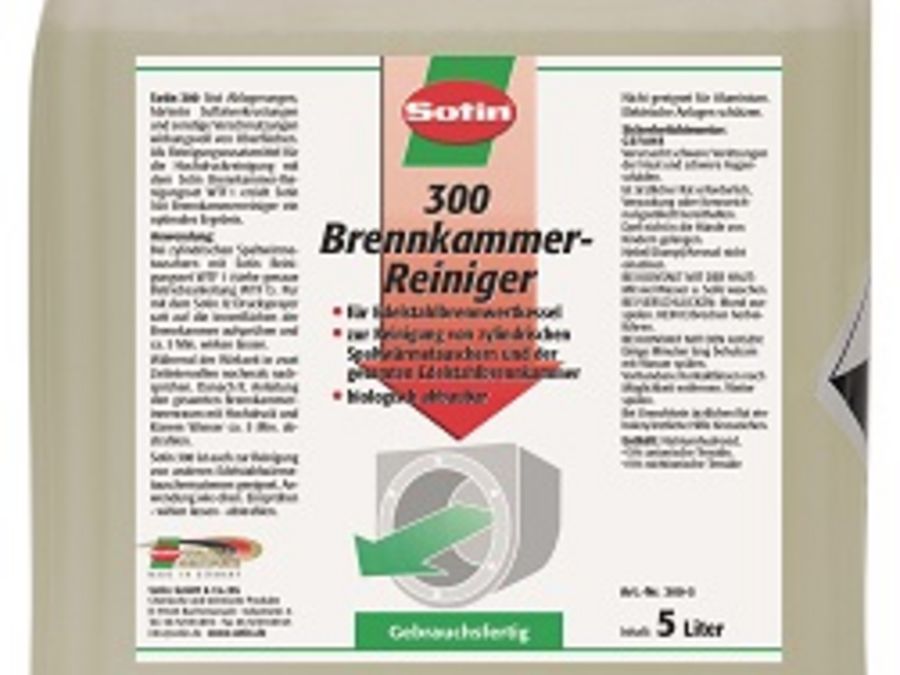 Sotin 300 Edelstahl-Brennkammerreiniger Sotin 300 Edelstahl-Brennkammerreiniger