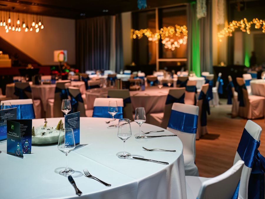 Bei einer Weihnachtsfeier im Lighthouse10, der Event-Location des Hauses des Meeres