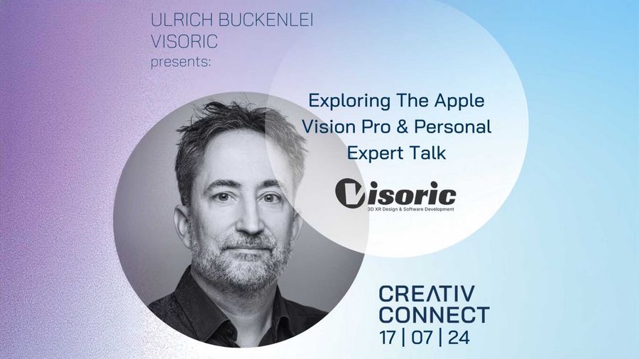 Ulrich Buckenlei präsentiert Apple Vision Pro und XR Stager® bei CREATIV CONNECT 2024 Ulrich Buckenlei präsentiert Apple Vision Pro und XR Stager® bei CREATIV CONNECT 2024