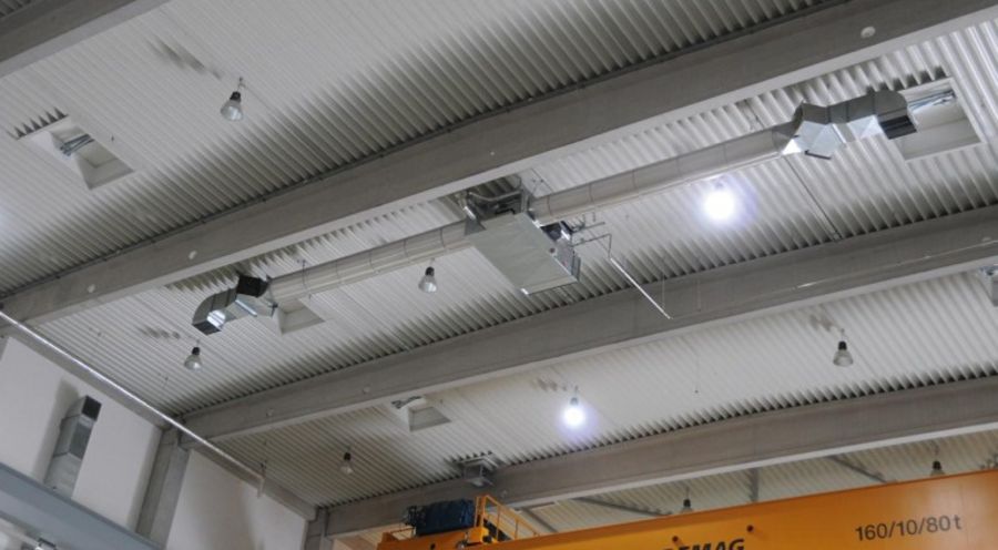Rheinland Hallenheizsystem mit innovativer Brennwerttechnologie Rheinland Hallenheizsystem mit innovativer Brennwerttechnologie