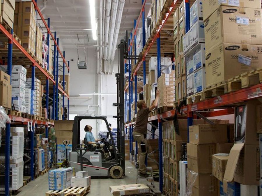 Hochlager im getgoods.de-Logistikzentrum Hochlager im getgoods.de-Logistikzentrum