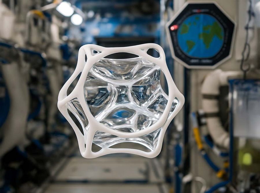 Neue 3D Rekonstruktion mit negativer Krümmung aus dem Weltraum Neue 3D Rekonstruktion mit negativer Krümmung aus dem Weltraum