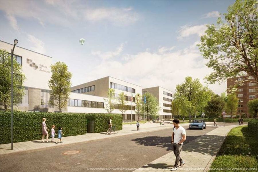 HHA Planung - Entwurf Gesamtschule an der Aldekerstraße in Düsseldorf