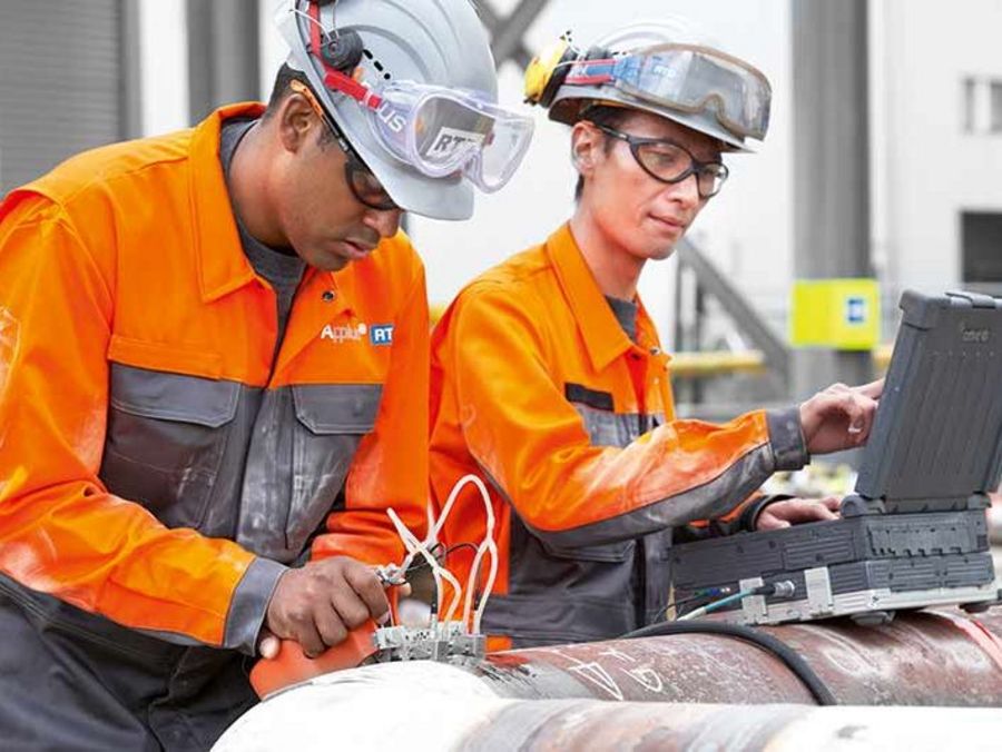 Applus prüfen mittels Ultraschall