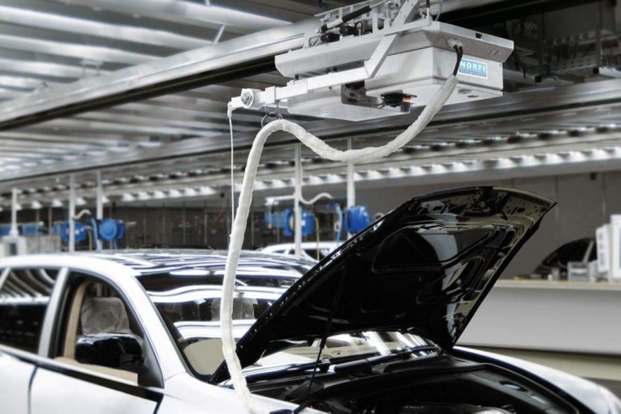NORFI bietet auch Fördersysteme für Batterieladeanlagen NORFI bietet auch Fördersysteme für Batterieladeanlagen