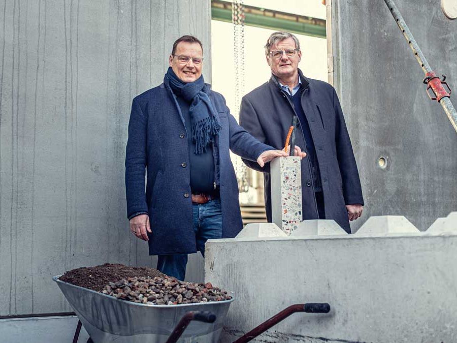 100% Recycling-Beton mit der ‘Büscher-Wand’
