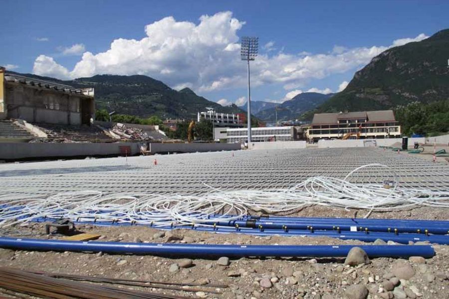 Mader Rasenheizung im Drusus-Stadion