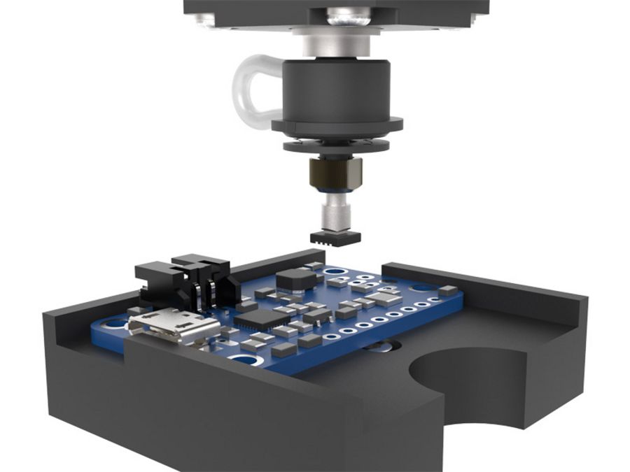 Häcker Automation - automatisiertes Bestücken einer Leiterplatine Häcker Automation - automatisiertes Bestücken einer Leiterplatine