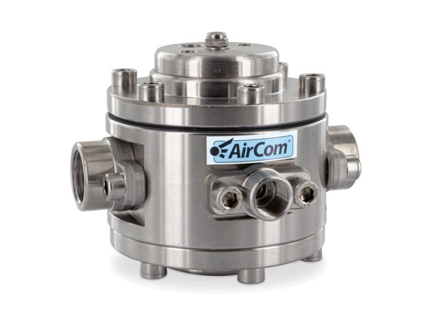 AirCom Pneumatic Volumenstrombooster aus Edelstahl AirCom Pneumatic Volumenstrombooster aus Edelstahl