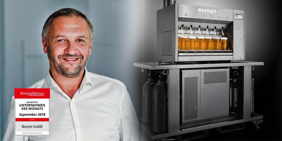 Max Weigl, Gesellschafter und Leiter Internationaler Verkauf & Marketing der Beerjet GmbH Max Weigl, Gesellschafter und Leiter Internationaler Verkauf & Marketing der Beerjet GmbH