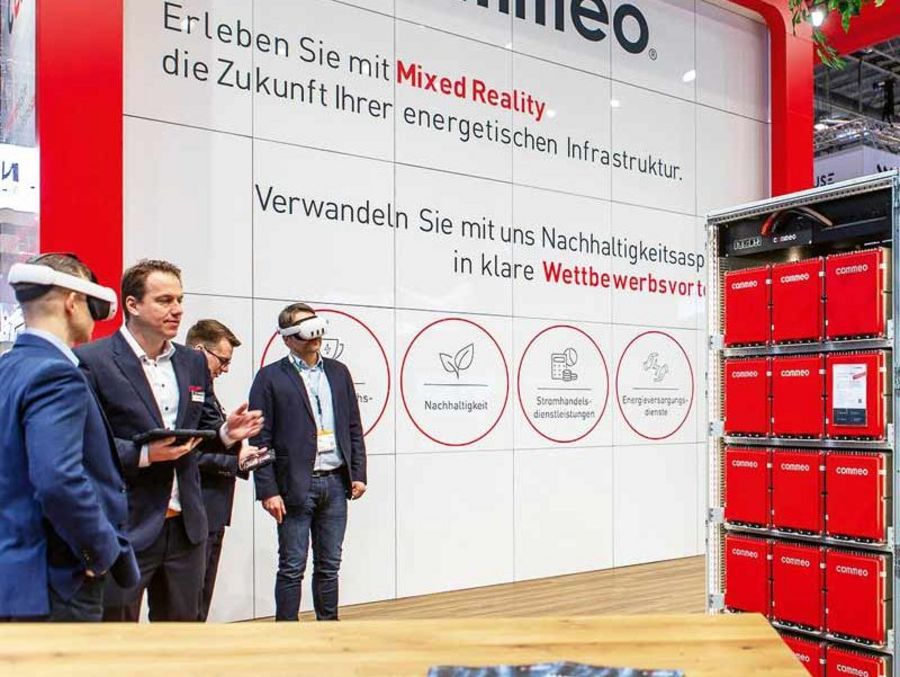 Commeo - Messestand e-world Messe Essen
