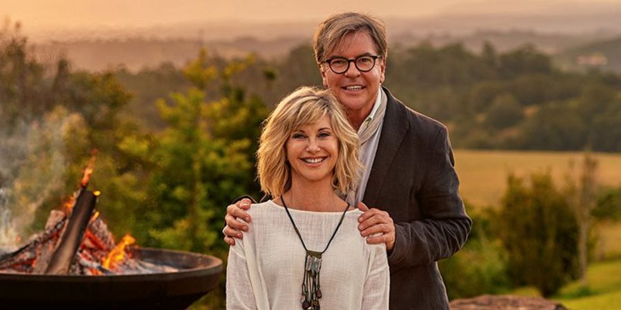 Olivia Newton-John, Miteigentümerin, and Gregg Cave, Direktor und Geschäftsführer des Gaia Retreat and Spa
