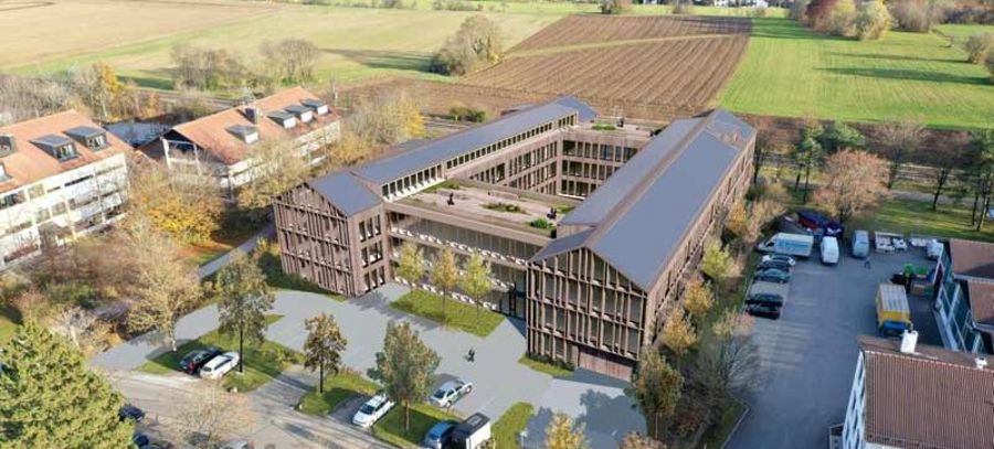 Brückner Architekten - das in Holzhybridbauweise errichtete Wohn- und Bürogebäude KR 16 in Oberhaching Brückner Architekten - das in Holzhybridbauweise errichtete Wohn- und Bürogebäude KR 16 in Oberhaching