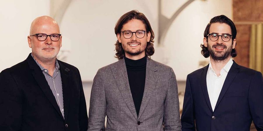 DUV - Kompetentes Quartett: Projektentwickler Frank Smajek, Geschäftsführer Nils Langgärtner und Benjamin Sygusch DUV - Kompetentes Quartett: Projektentwickler Frank Smajek, Geschäftsführer Nils Langgärtner und Benjamin Sygusch