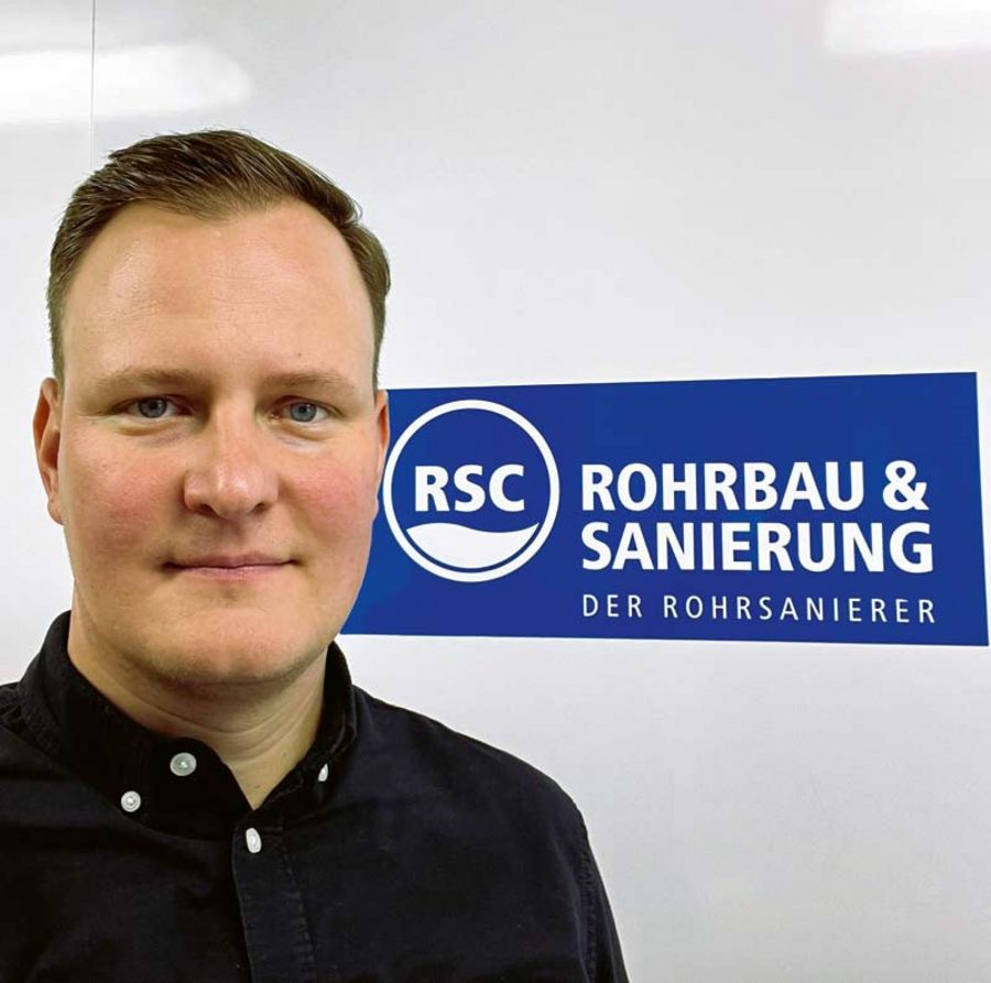 Oliver Drozd, Geschäftsführer der RSC Rohrbau und Sanierungs GmbH Oliver Drozd, Geschäftsführer der RSC Rohrbau und Sanierungs GmbH