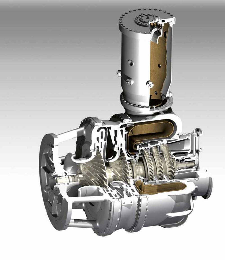 KAWASAKI Gas Turbine Europe Aufbau einer Gasturbine KAWASAKI Gas Turbine Europe Aufbau einer Gasturbine