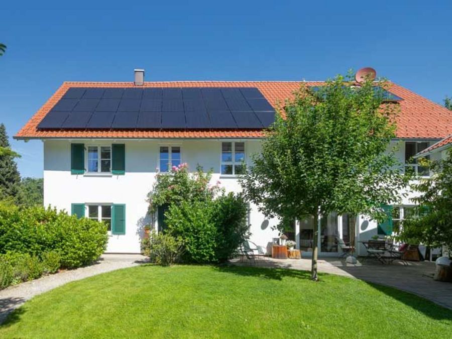 Öko-Haus - PV-Anlage auf dem Eigenheim