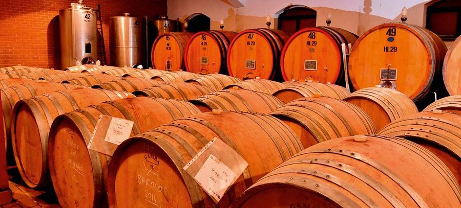 Bosio family estates Weinfässer