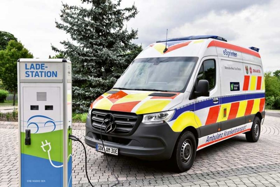 Ambulanz Mobile Vollelektrischer Krankentransportwagen Ambulanz Mobile Vollelektrischer Krankentransportwagen