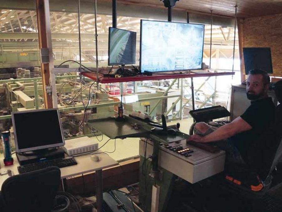 Holzindustrie Schafler Blick in das Sägewerk