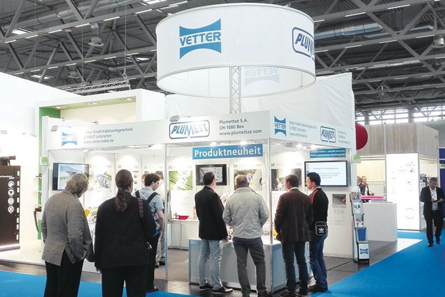 Messestand der Vetter GmbH Kabelverlegetechnik Messestand der Vetter GmbH Kabelverlegetechnik