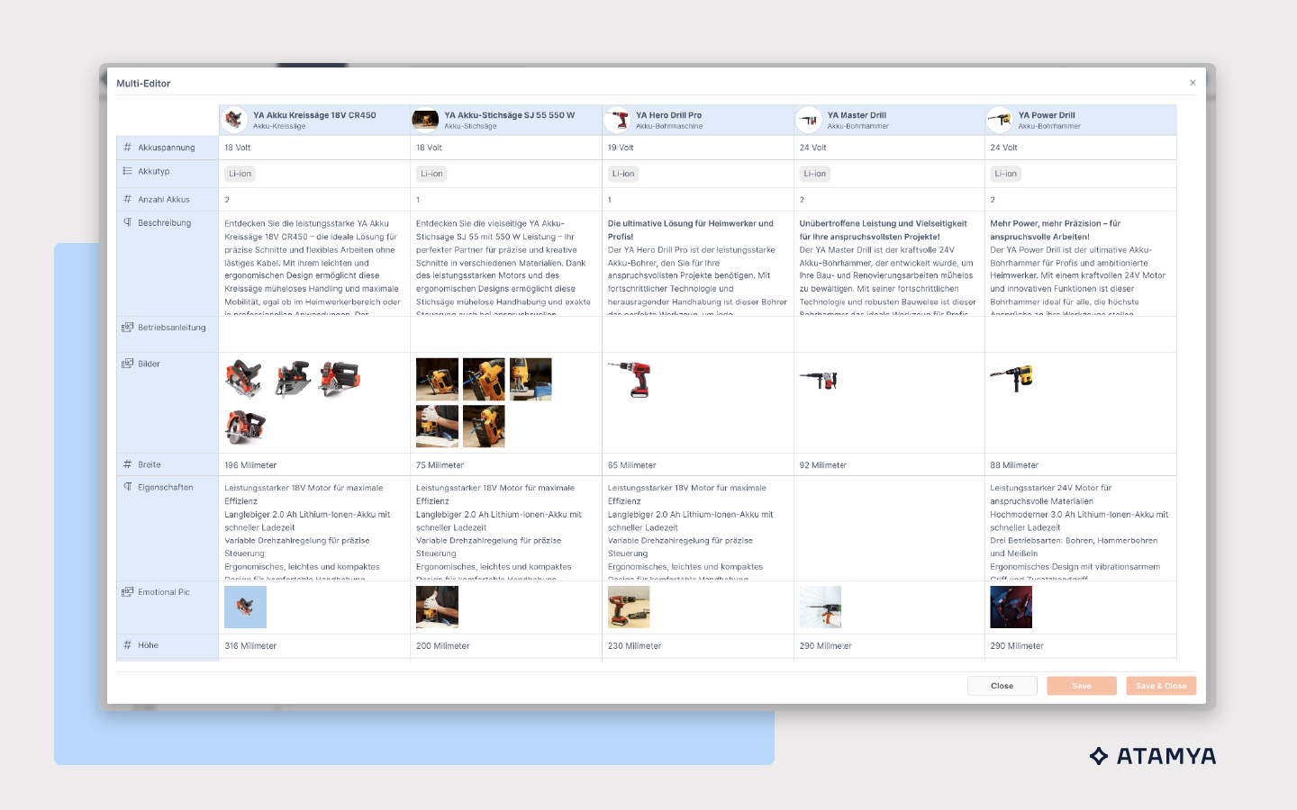 ATAMYA Product Cloud ATAMYA Product Cloud