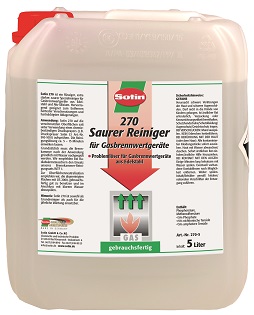 Sotin 270 Saurer Reiniger für Gasbrennwertgeräte Sotin 270 Saurer Reiniger für Gasbrennwertgeräte