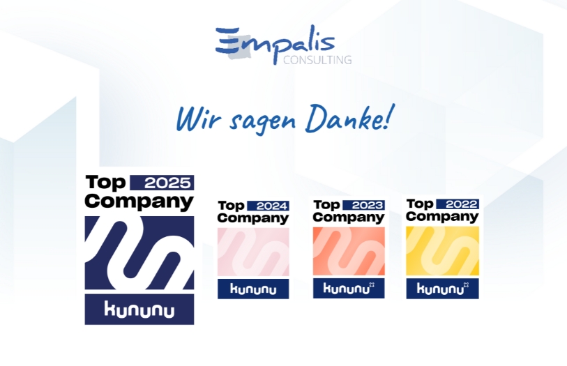 Empalis erhält auch für 2025 den kununu Top Company Award Empalis erhält auch für 2025 den kununu Top Company Award