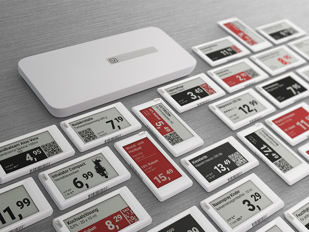Elektronische Preisschilder im Starterpaket Elektronische Preisschilder im Starterpaket