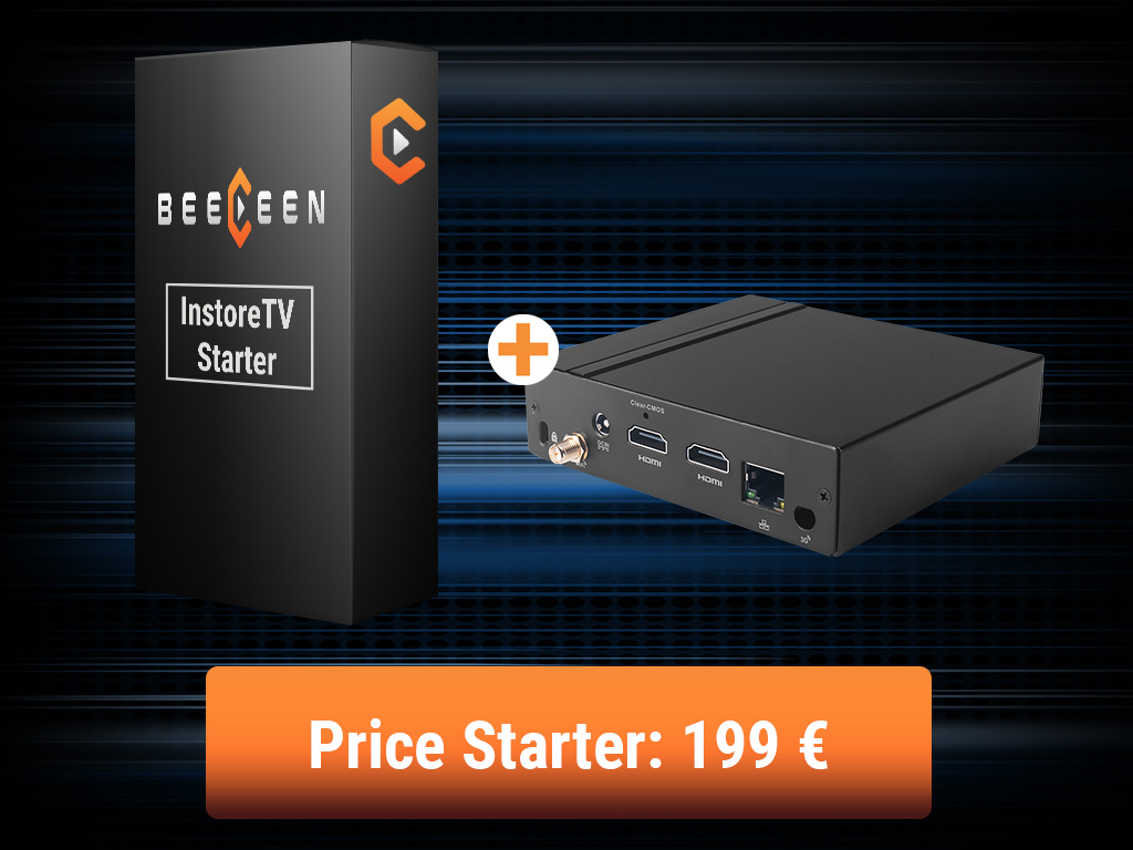 Digital Signage Software - BEECEEN Starterpaket Digital Signage Software - BEECEEN Starterpaket