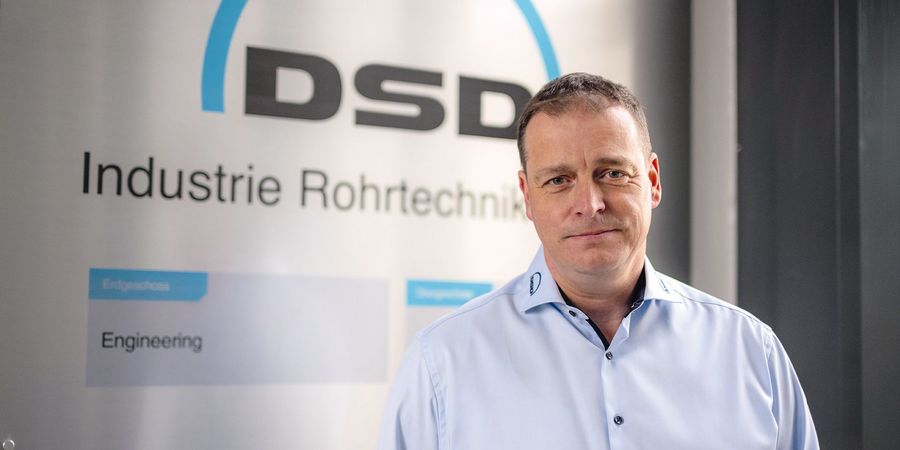 Dipl.-Ing. Michael Hüfner, Geschäftsführer der DSD Industrie Rohrtechnik GmbH Dipl.-Ing. Michael Hüfner, Geschäftsführer der DSD Industrie Rohrtechnik GmbH
