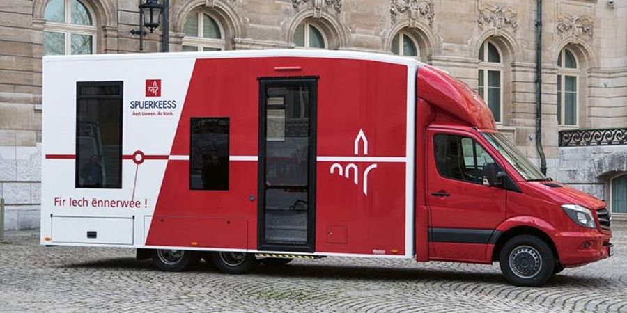 Berger, mobile Geschäftsstelle für die Sparkasse