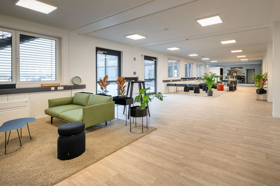 Adapteo Modulares Bürogebäude zur Miete Innenansicht
