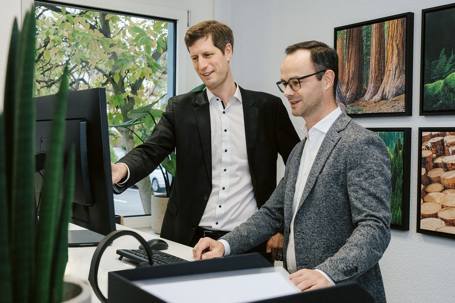 Julian Fabarius, Geschäftsführer und Sven Schempp, Geschäftsführer der LINCK Holzverarbeitungstechnik GmbH