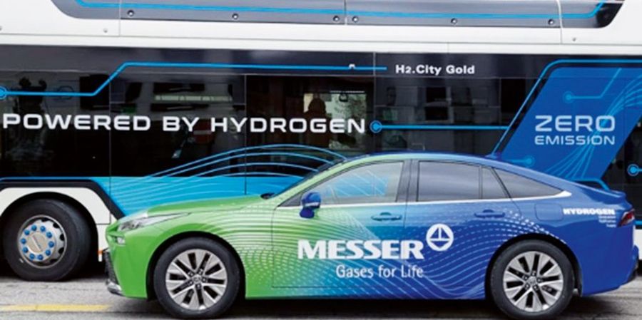 Messer Schweiz AG  Wasserstoff ist eine tragfähige Energiequelle der Zukunft – sichtbar im Toyota Mirai 2 und dem H2‑Bus
