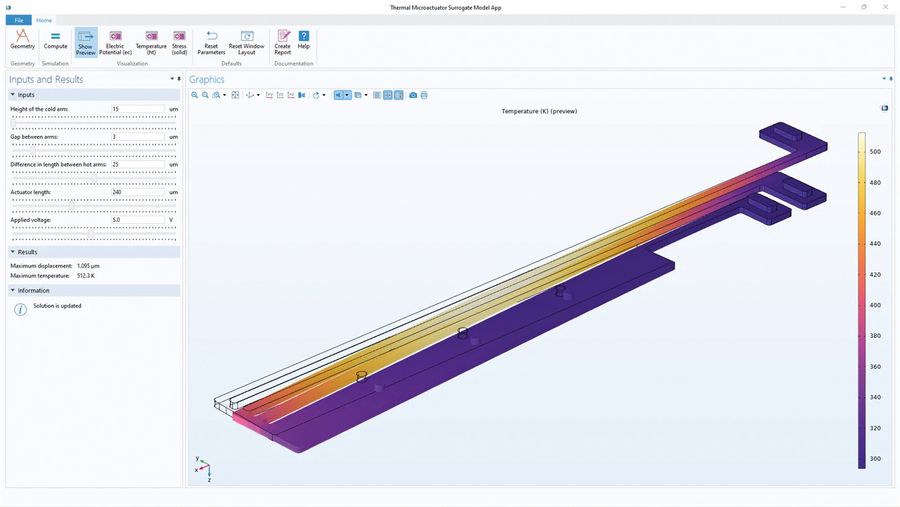 Comsol Multiphysics GmbH Simulationsapp Comsol Multiphysics GmbH Simulationsapp