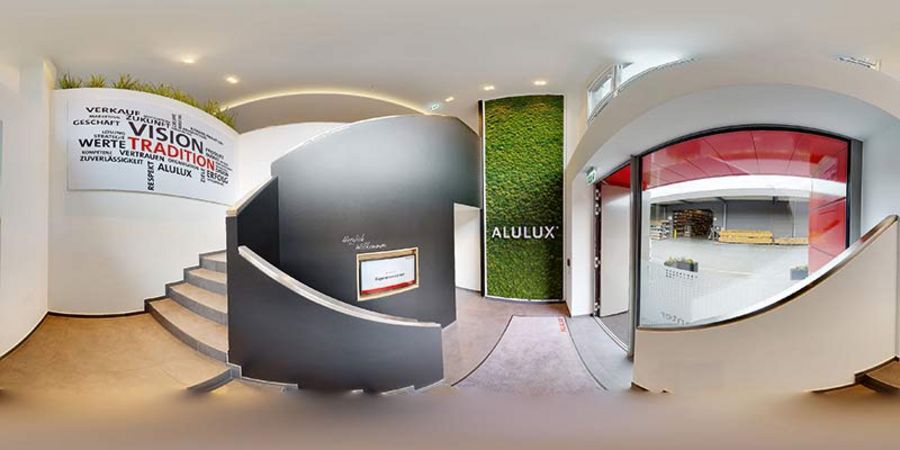 Der virtuelle 360-Grad-Rundgang von Alulux ist ein echtes Erlebnis Der virtuelle 360-Grad-Rundgang von Alulux ist ein echtes Erlebnis